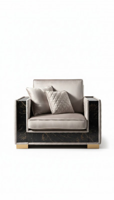 Fauteuil Bank Bekleding Zitplek Designer Textiel 1-Zits Banken Bekleding Modern Design