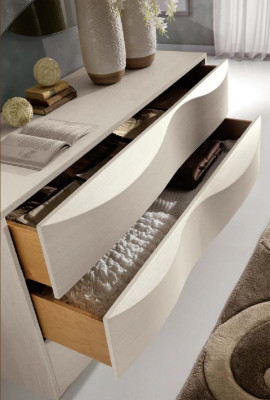 Set commode met spiegel dressoir console groep houten kast slaapkamer modern