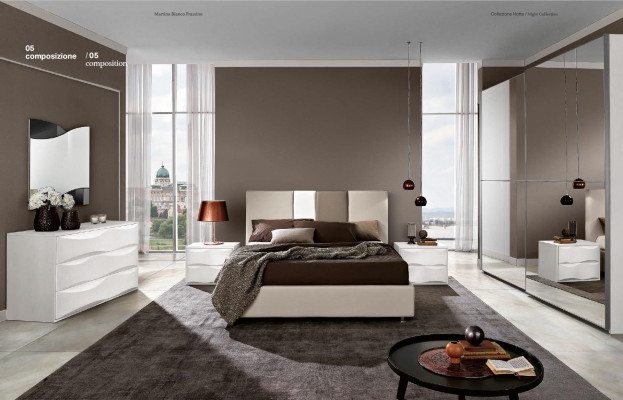 Luxe set commode met spiegel, commode console set hout modern design wit.