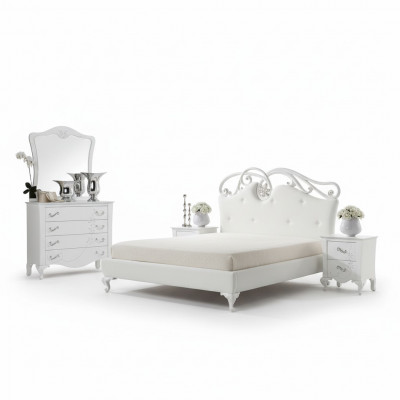 Luxe tweepersoonsbed bed bedframe bedframes dubbel modern luxe Italië stijl nieuw