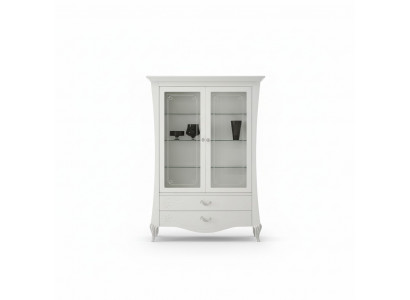Luxe etalage vitrine vitrines glazen kast stijl Italië modern design hout.