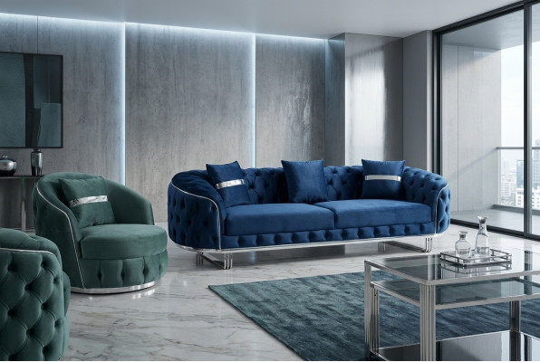 Sofagroep 3+1 zits bankstel Ontwerpbanken Bank Bank Bekledingsontwerp Luxe