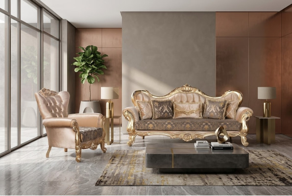 Luxe bankstel 3+1 zits set fauteuil banken zit stof woonkamer nieuw