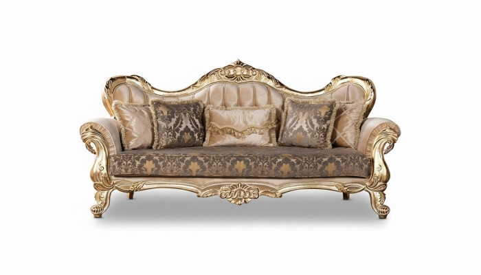 Bankstel 3-zitsbanken Zit Klassieke bank Luxe Textiel Woonkamer Driezitter Nieuw