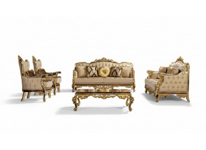 Sofa set 3+3+1+1 Zitsbank Salontafel Bank Bank Fauteuil Set 5-delig