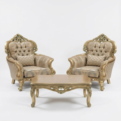 Kanapee Oorfauteuil Design Beklede Bank Barok Chesterfield Textiel Woonkamer Nieuw.