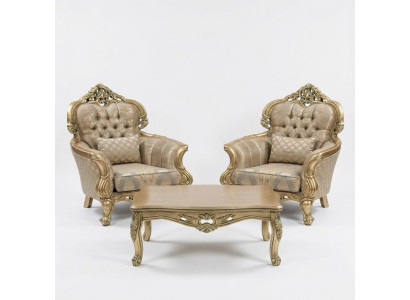 Kanapee Oorfauteuil Design Beklede Bank Barok Chesterfield Textiel Woonkamer Nieuw.