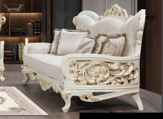 Bankstel 3+3+1+1 Zits Salontafel Set 5-delig Klassiek Bankstellen Stoelen Luxe Nieuw