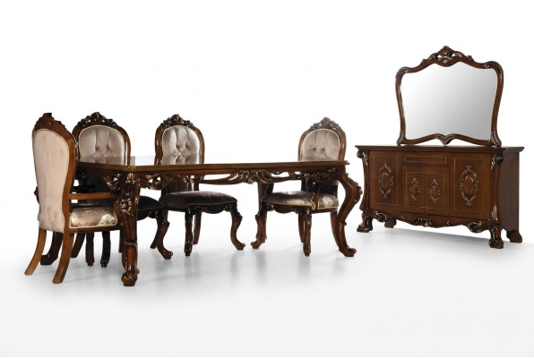 Eetkamerstoel Stoel Meubels Hout Luxe Eetkamer Eet Stof Stijl Barok Stoelen