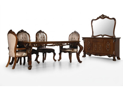 Eetkamerstoel Stoel Meubels Hout Luxe Eetkamer Eet Stof Stijl Barok Stoelen