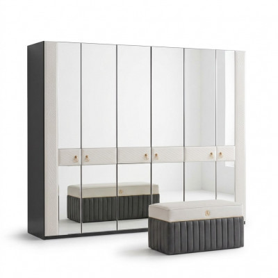 Slaapkamer kast Houten meubels Italiaanse stijl Kasten Garderobe Nieuw