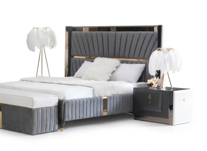 Nachtkastje Bijzettafel Tafel Houten Tafels Slaapkamer Meubels Nachtkastjes Grijs