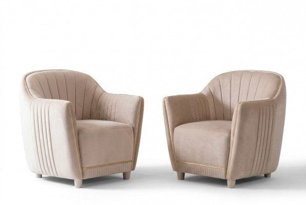 Bank 1-zits bekleding Materiaal Hout Modern Stoel Bekleding Designer Stof Nieuw