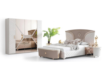 Bedden Dubbele bedden Modern bedframe Bedden Slaapkamer Nachtkastje Nieuw