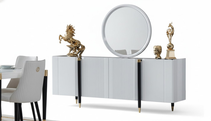 Commode Spiegel commodes console meubelen Italiaanse stijl garnituur set 2-delig