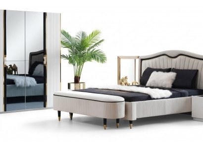 Voetenbank Bekleding Zitdesign Textiel Relax Luxe Voetenbank Bank Stof