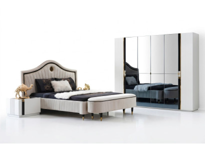 Slaapkamer Ontwerp Bed Luxe Bedden Nieuw Dubbel Gestoffeerd Meubilair Hotel Huwelijk Ontwerp
