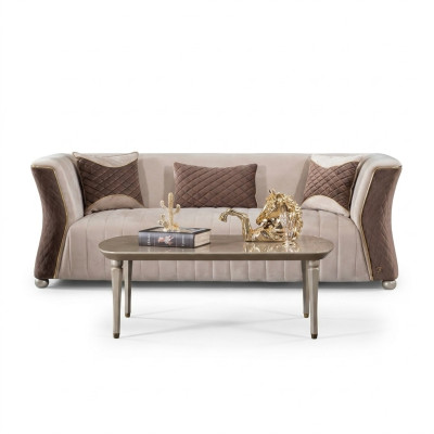 Bekleding Designer Meubelen Driepersoons Bankstel 3-Zits Bankstellen Luxe Textiel Bankstellen groot