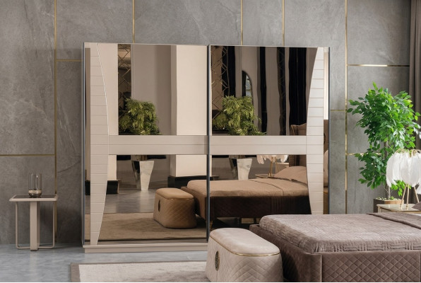 Kledingkasten Slaapkamer Luxe kledingkast Kast Hout Moderne meubels