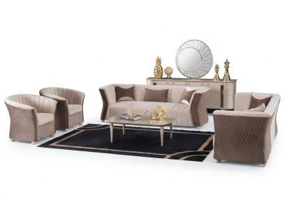 Moderne luxe elegante zitbank 3+3+1+1 zitter designbank gestoffeerde banken banken