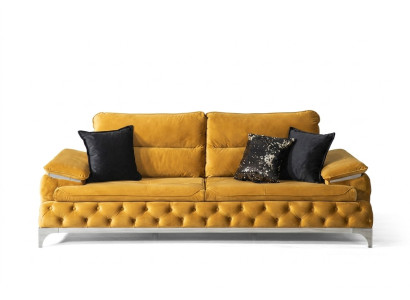 Sofa 3 zits Stof bankstellen Bank Polster luxe meubels Moderne driezits Nieuw