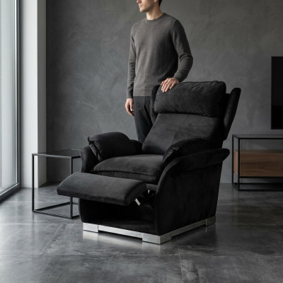 Moderne relaxstoel fauteuil met lounge-mechanisme functiestoel meubel.