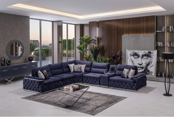 Hoekbank L-vorm Bank Chesterfield meubels Bank Design meubels Italië.