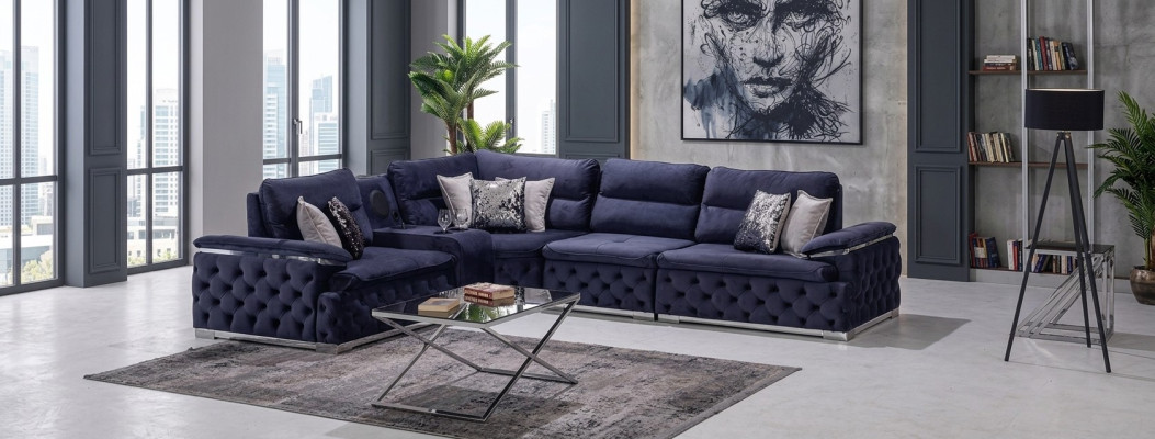 Ontwerp hoekbank Stof L-vorm Moderne Stijl Meubels Woonkamer Groep