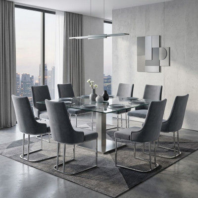 Eetkamerstoelen Eethoek Set 8x Stoel Set Groep Chesterfield