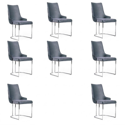 Eetkamerstoelen Eethoek Set 8x Stoel Set Groep Chesterfield