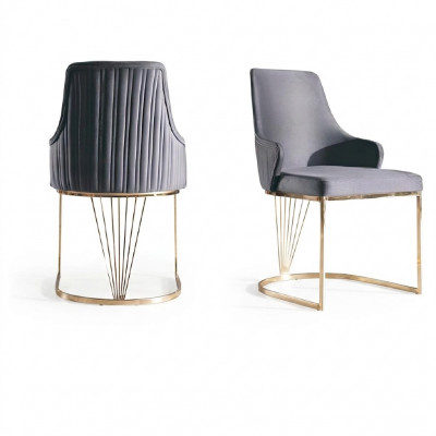 Eetkamer armstoel Italiaanse stijl gestoffeerde luxe stoel stoelen woonkamer