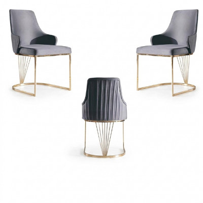 Stoel 2x Eetkamer Nieuwe Stoelen Gestoffeerde Stoel Metalen Loungedesign Meubels