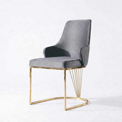 Groep 6x stoelen fauteuil leuning stof hotel textiel nieuwe set stoelen sets
