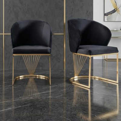 Ontwerp woonkamerstoel Eetkamerstoelen Textiel stof bekleding