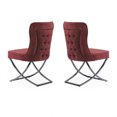Chesterfield hotel-meubelstof bekledingsgroep 2x set designstoel