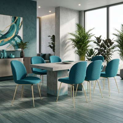 Groene stoelen 6x Luxe Moderne Eetkamer Stoelen Zitje Modern Hout