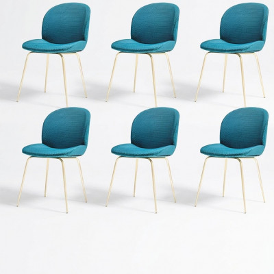 Groene stoelen 6x Luxe Moderne Eetkamer Stoelen Zitje Modern Hout