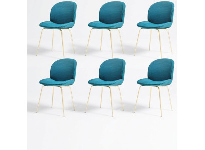 Groene stoelen 6x Luxe Moderne Eetkamer Stoelen Zitje Modern Hout