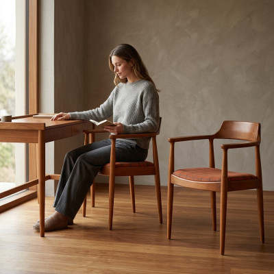 Fauteuilset met 2 zitkussens, klassieke zitkussens van textiel.