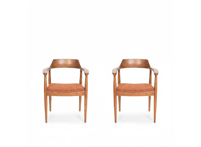 Fauteuilset met 2 zitkussens, klassieke zitkussens van textiel.