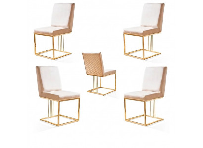 Ontwerp fauteuil bekledingsset 2x stoel 100% textiel stoelen gastronomisch eetkamer