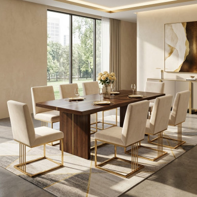 Ontwerp 8x stoelen groep set gestoffeerd horeca nieuw eetkamerstoel set fauteuil