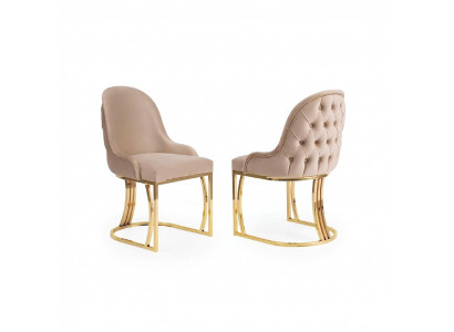 Eetkamerstoelen Hout Luxe Stoel Beige Woonkamer Italiaanse Stijl