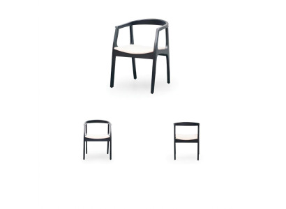 Eetkamer Houten Meubels Stoelen Luxe Ontwerp Gestoffeerde Stoel Rugleuning Zitting Kantoor