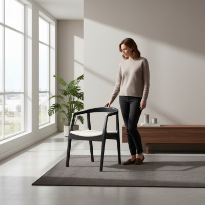 Eetkamerstoel set Fauteuil Nieuwe set Bekleding Design 6 stoelen Groep