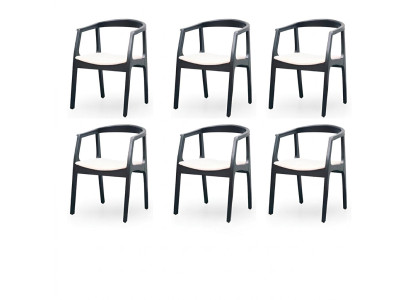 Eetkamerstoel set Fauteuil Nieuwe set Bekleding Design 6 stoelen Groep