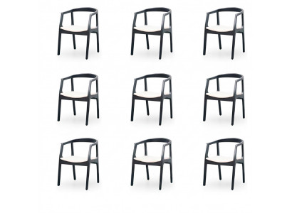 Ontwerp 8 stoelen groep eetkamerset fauteuil nieuw set gestoffeerde stoel