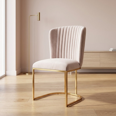 Eetkamerstoel Ontwerper Stoelen Nieuwe Set 6x Stof Massief Houten Stoel