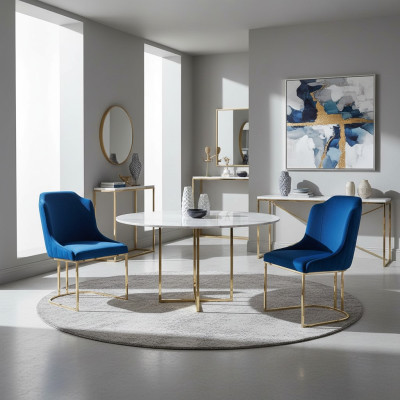Groep stoelen hotel gestoffeerd meubilair 2x groepen houten fauteuil leuning stoel