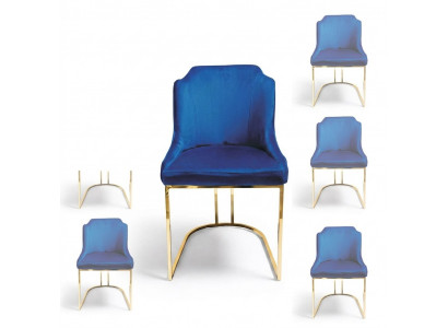Ontwerp Stoelestel Groep Bekleding Textiel 8 Stoelen Meubels Luxe Set